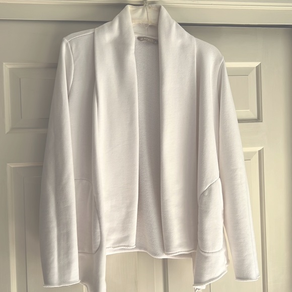 Athleta white zen cardigan, EUC, size medium. - Picture 2 of 6